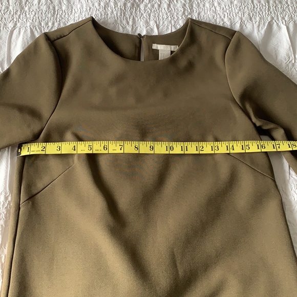 Moss Green Shift Dress - Picture 4 of 5